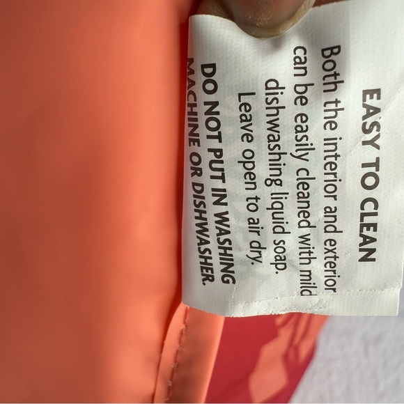 Trader Joe's Large Insulated Peach Grocery Cooler Tote Bag Limited Edition - Picture 8 of 10